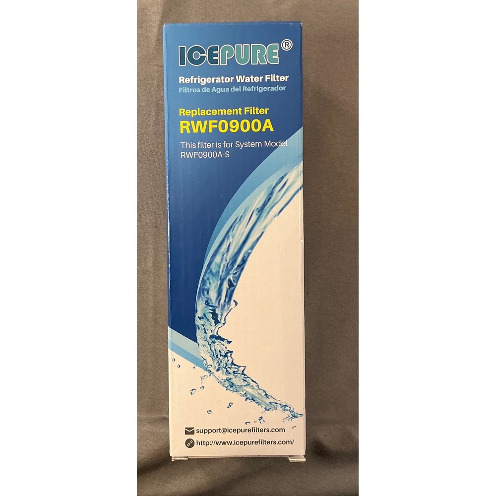 NIB ICEPURE RWF0900A Refrigerator Water Filter Replacement for RWF0900A-S New